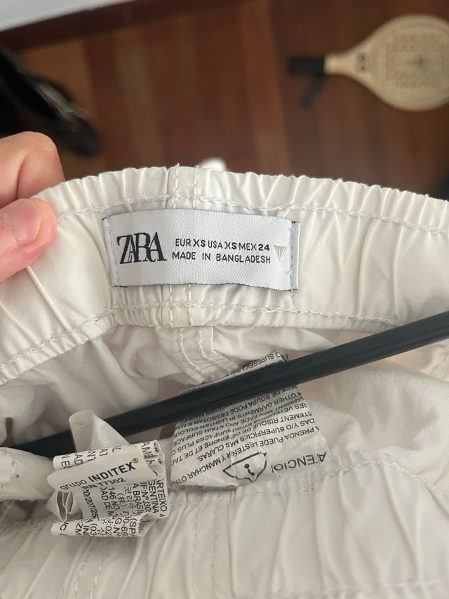 Pantalón Zara Blanco Talla XS