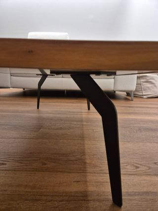 Mesa de centro moderna madera , metal, cerásmico