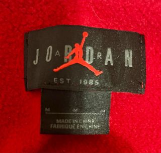 Sudadera Jordan Roja con Cremallera