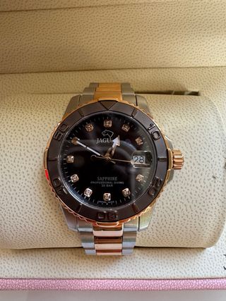 Reloj Jaguar Mujer Acero y Oro Rosa