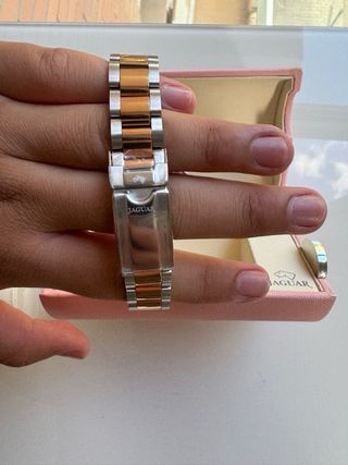 Reloj Jaguar Mujer Acero y Oro Rosa