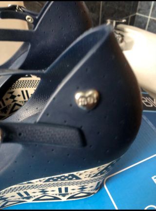 Sandalias Me&i Azul con Cuña Estampado