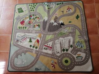 Alfombra infantil ciudad multicolor