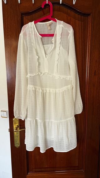 Vestido blanco H&M