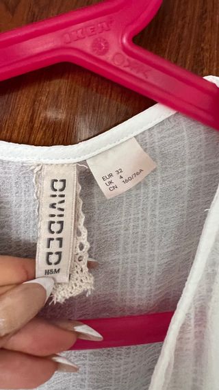 Vestido blanco H&M