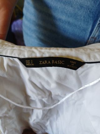 Camisa Zara blanca mujer