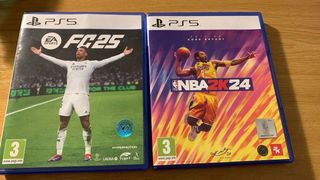 FC 25 y NBA 2K24 PS5