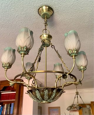 Lámpara de techo estilo Art Nouveau