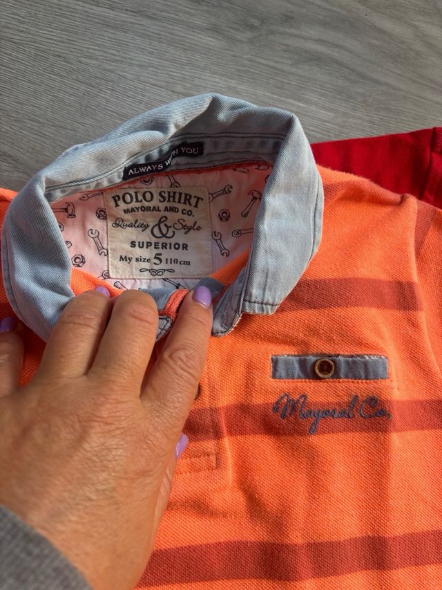 Set di 2 polo Mayoral e Tommy Hilfiger taglia 5