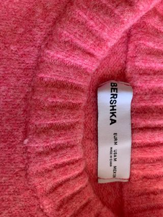 Jersey lana rosa talla única