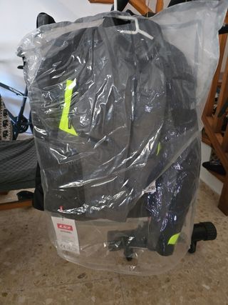 Chaqueta Moto LS2 Impermeable Gris y Negra nueva