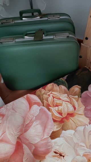 Conjunto 2 Maletas Taurus Vintage Verdes