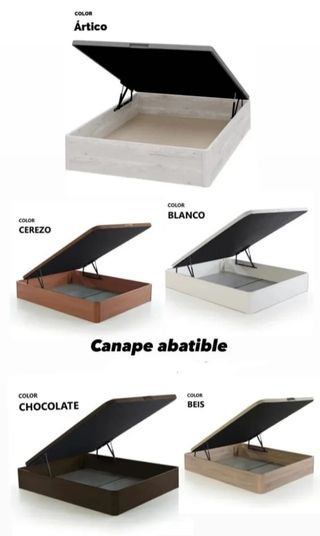 Canapés abatibles madera nuevos
