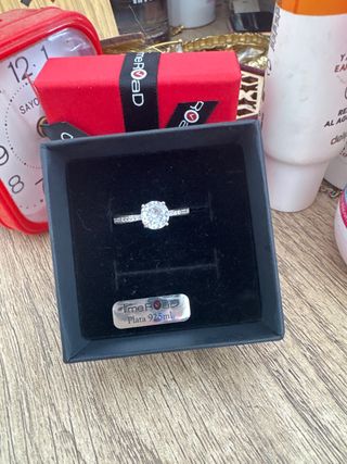 Anillo Time Road Plata 925 talla 12 sortija