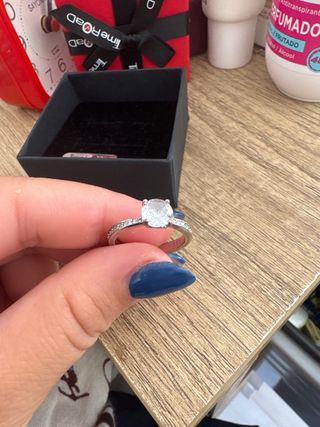 Anillo Time Road Plata 925 talla 12 sortija