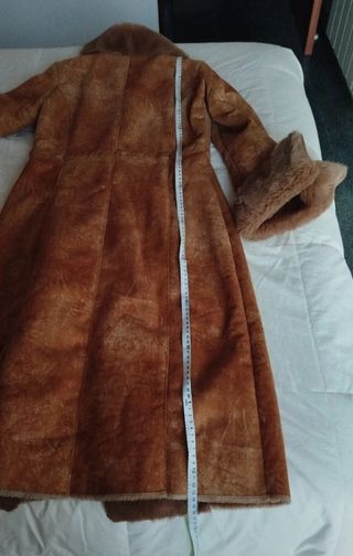 Abrigo largo marrón/naranja