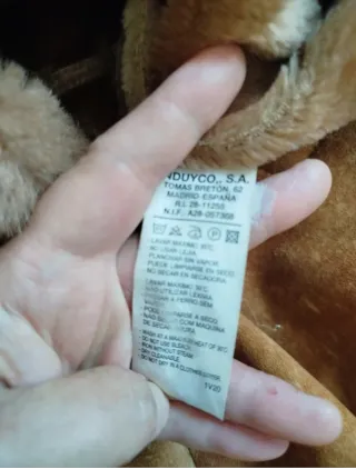 Abrigo largo marrón/naranja