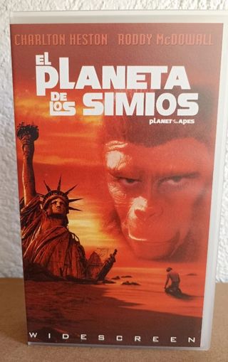 VHS + DVD El Planeta de los Simios (Español)