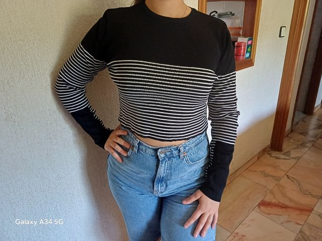 Chaqueta Zara rayas mujer