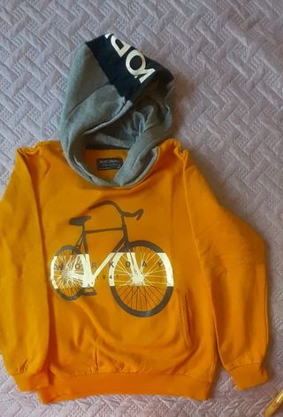 Sudadera Nukutavake Talla 14-160cm Amarillo/Gris