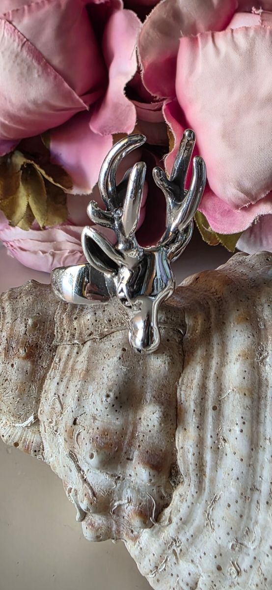 Anillo Plata Ciervo 