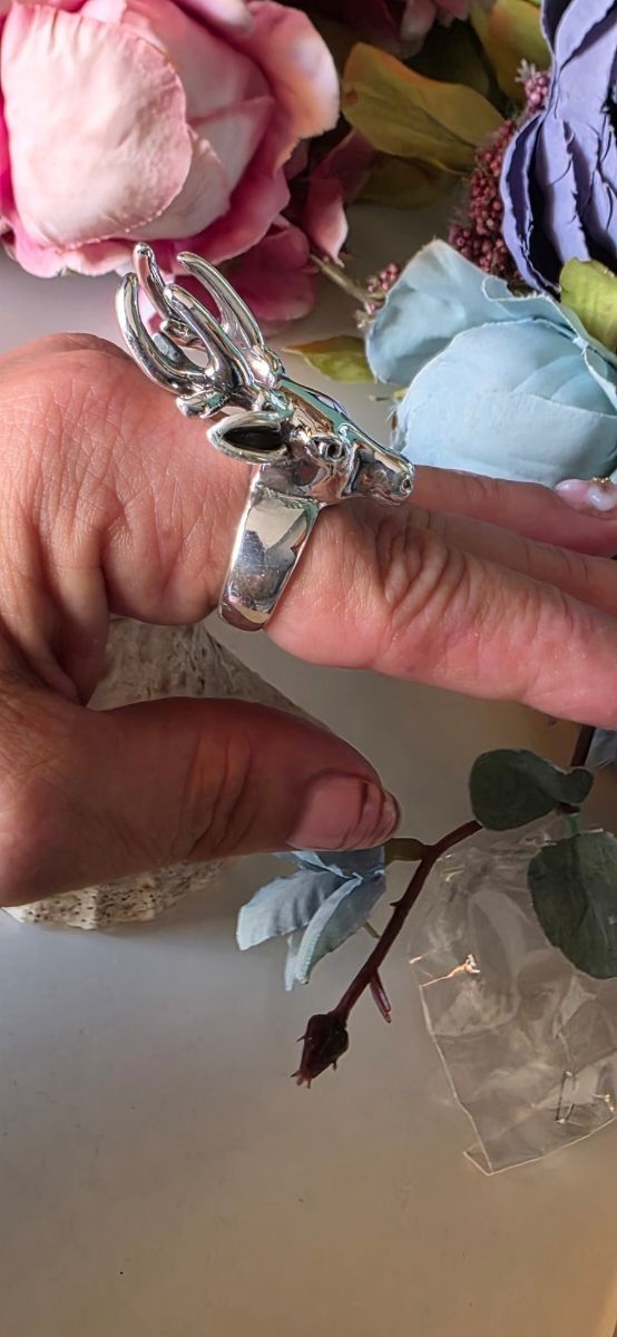 Anillo Plata Ciervo 