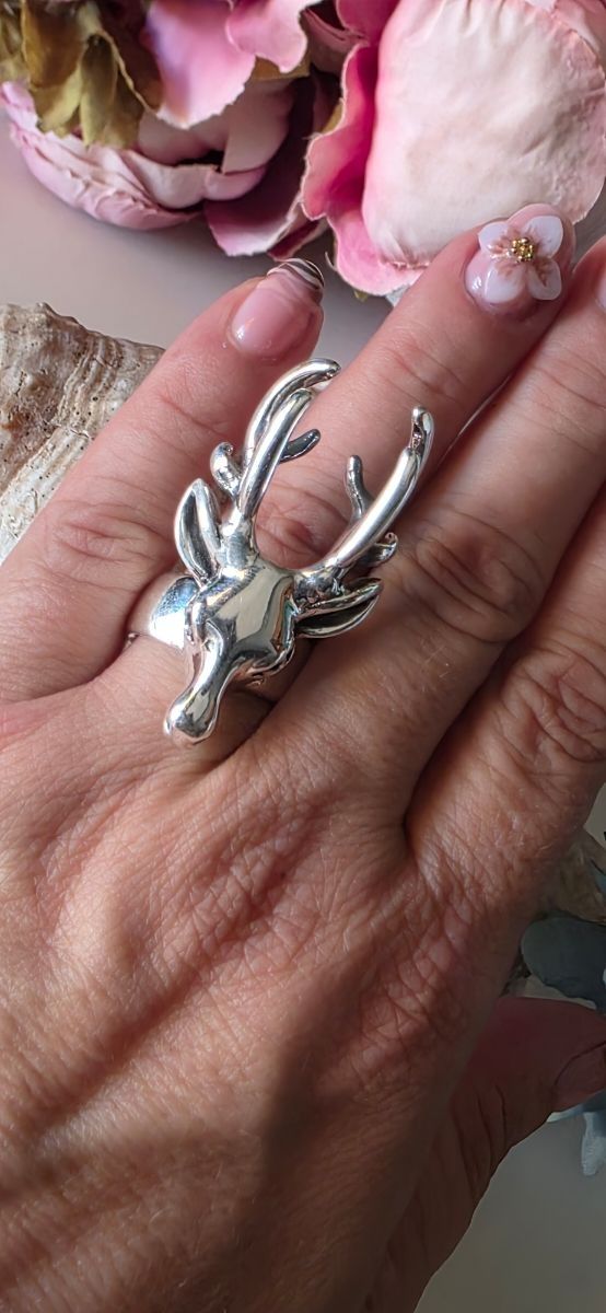 Anillo Plata Ciervo 