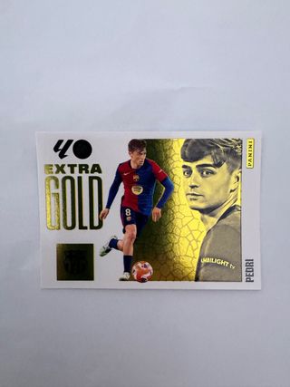 Cromo Pedri Extra Gold Panini Liga Este 2025/26