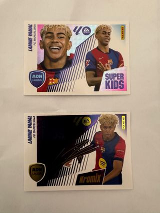 Cromos Lamine Yamal Super Kids y Kromix