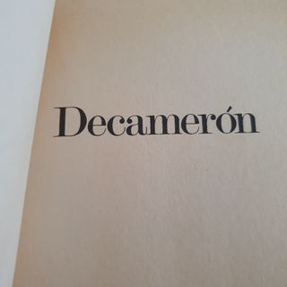 DECAMERON I Y II LA ILIADA