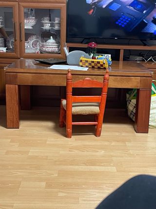 Mesa abatible de madera