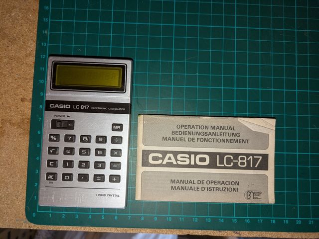 Calcolaatrice Casio LC-817 Vintage
