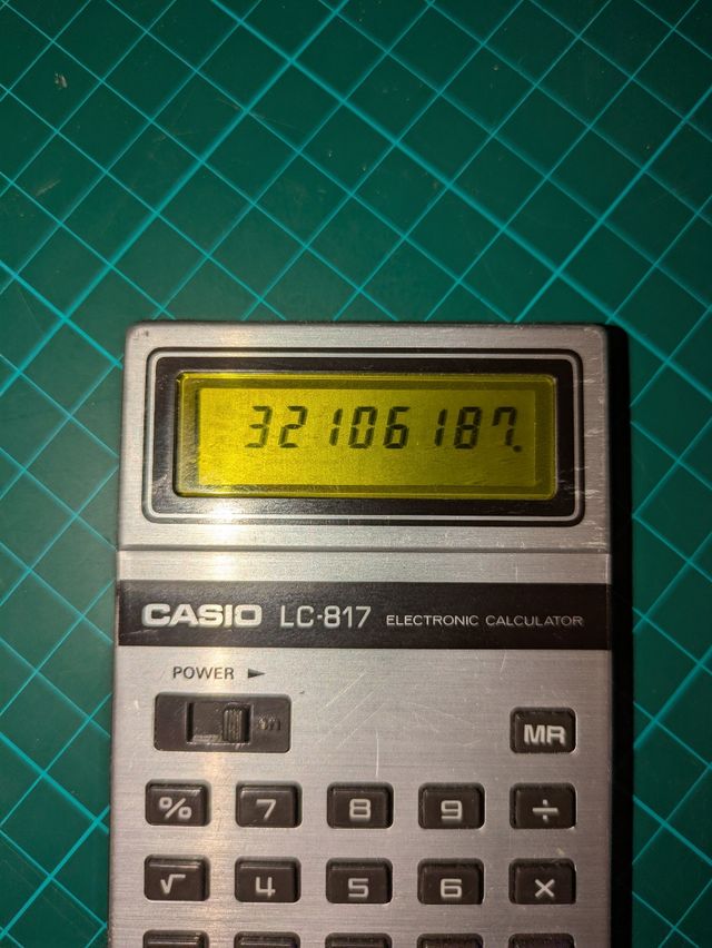 Calcolaatrice Casio LC-817 Vintage