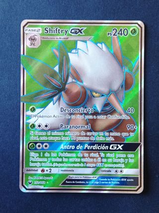 Carta Pokémon Shiftry GX Tormenta Celestial