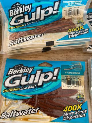21 Paquetes Cebo Berkley Gulp! Pesca