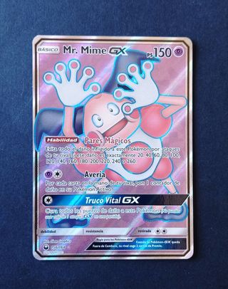Carta Pokémon Mr. Mime GX Tormenta Celestial