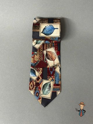Corbata Emilio Vincente Hojas Diseño Artístico