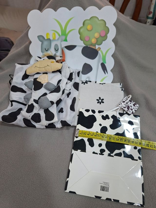 Mucca 1: tovaglia/tovaglia/mandolo/bagaglio/borsa