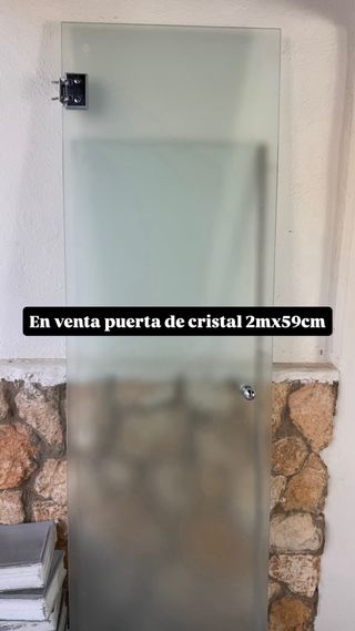 Puerta de cristal 2m x 59cm