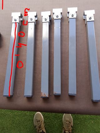 Patas para somier metálicas (6 unidades)