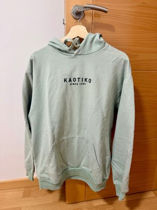 Sudadera Kaotiko verde menta