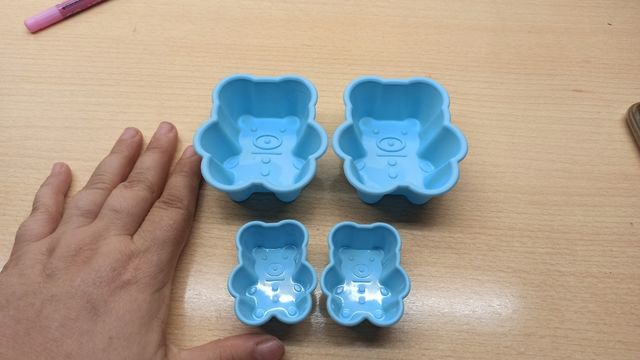 Moldes silicona osito azul