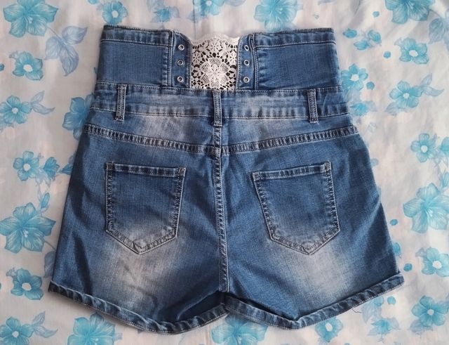 Shorts vaqueros talle alto