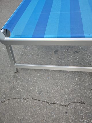 Tumbona de aluminio plegable