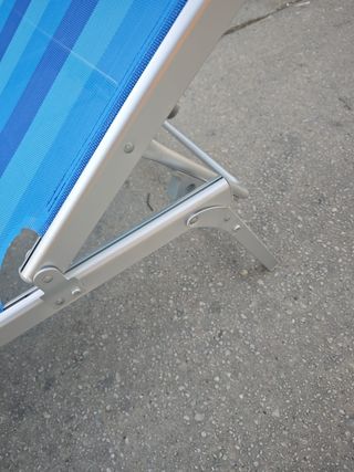 Tumbona de aluminio plegable