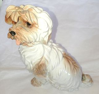Figura perro porcelana Algora