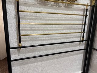 Cabezal cabecero cama 90 cm dorado y negro