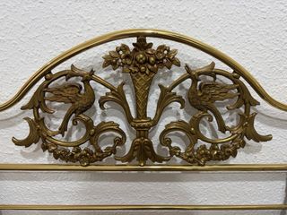 Cabezal cabecero cama 90 cm dorado y negro