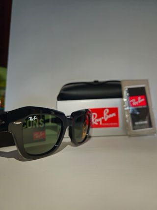 Occhiali Ray-Ban State Street Neri Lenti Verdi