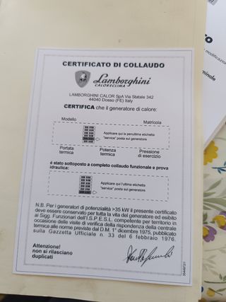 Caldera Gasoil Lamborghini